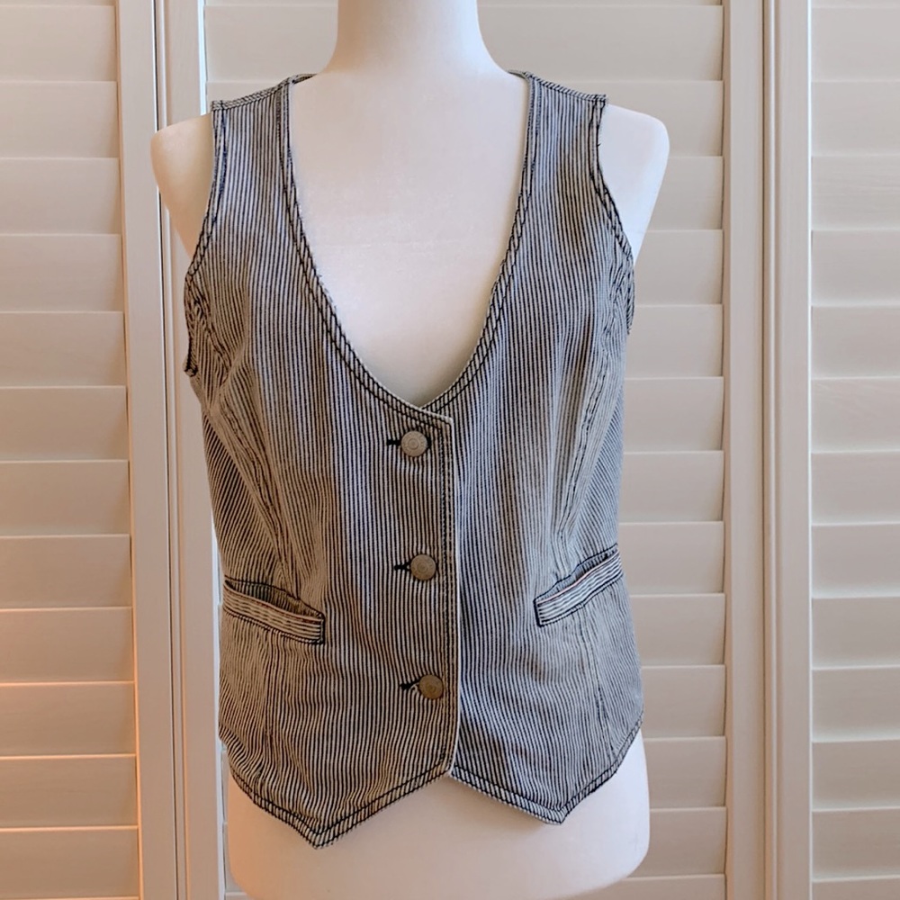 Paper denim &cloth vest